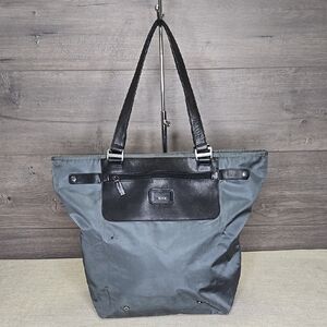 Tumi Gray and Black Tote Bag